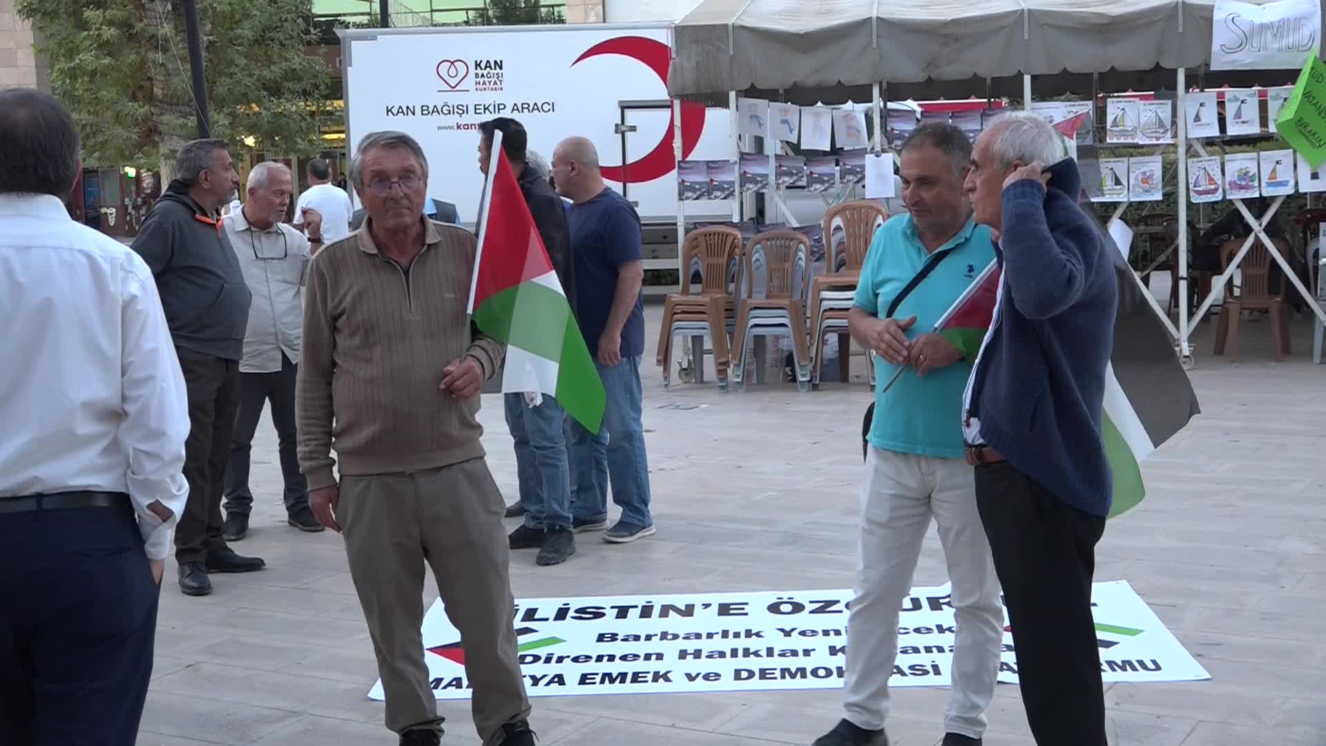 Malatya’da Sumud Filosu saldırısına tepki: Uluslararası hukukun ağır ihlali