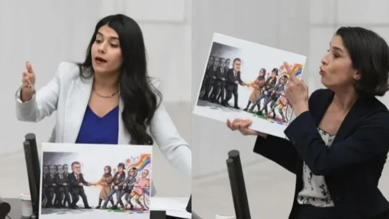 TBMM’de LGBT karikatürü gerginliği