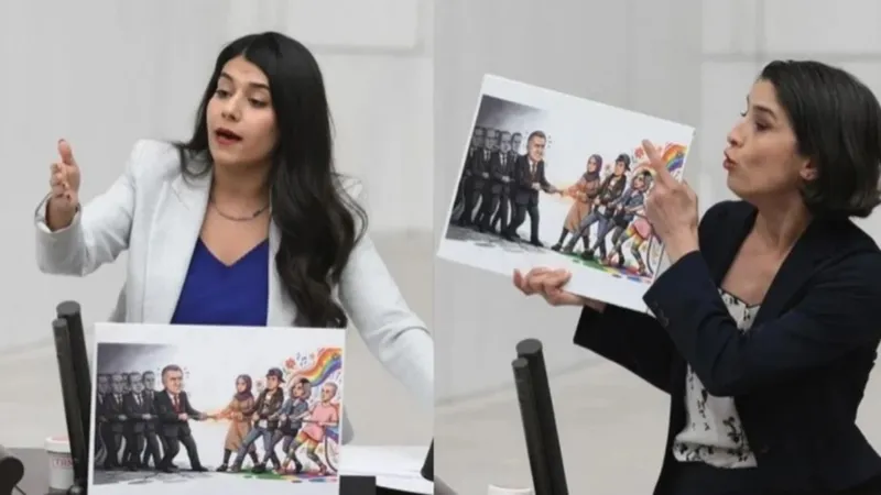 TBMM’de LGBT karikatürü gerginliği